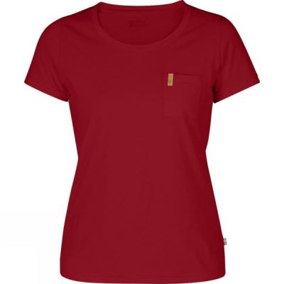 Playeras Fjallraven Ovik Mujer - Rojas - Chile RYL081936